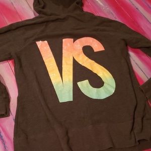 VICTORIAS SECRER Grey Zip Up Large